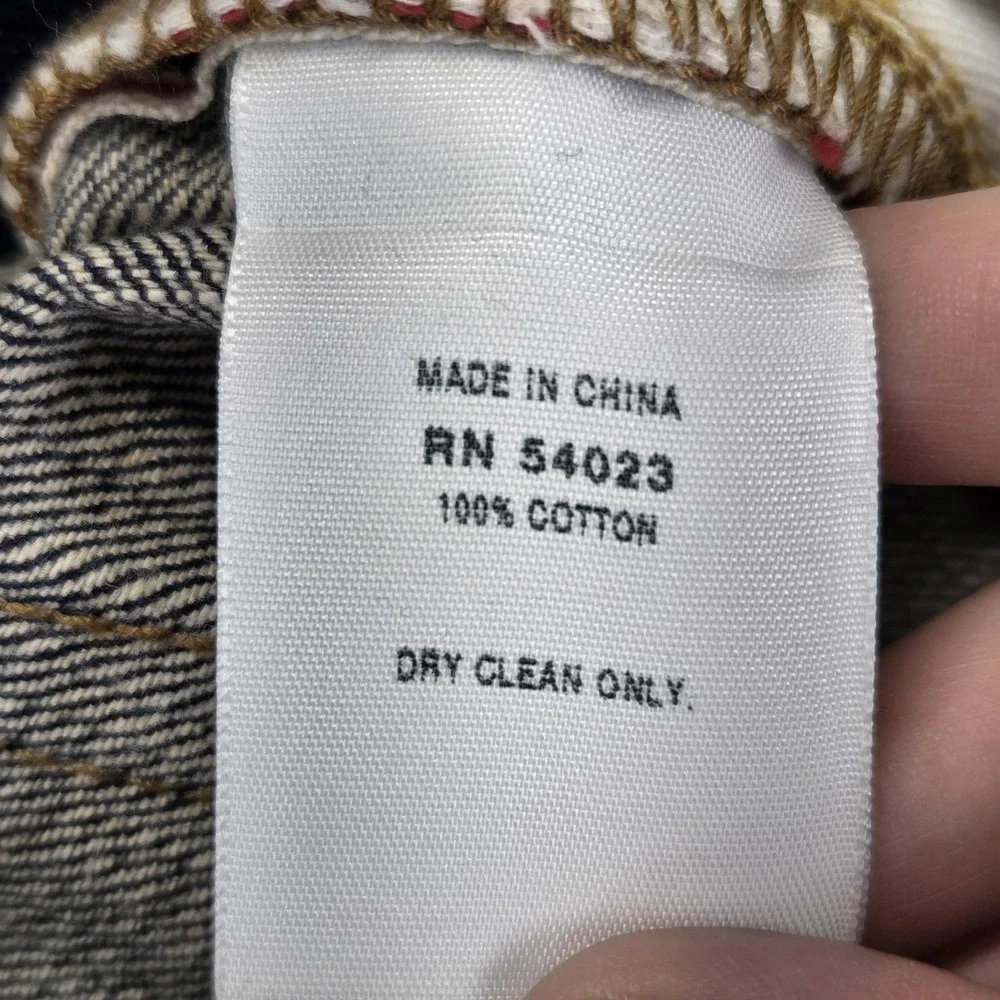 Gap Selvedge Jeans Mens‎ Blue Indigo Raw Slim Fly Fits 30x30
